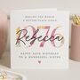 Personalised Floral 50th Birthday Card For Sister, thumbnail 1 of 7