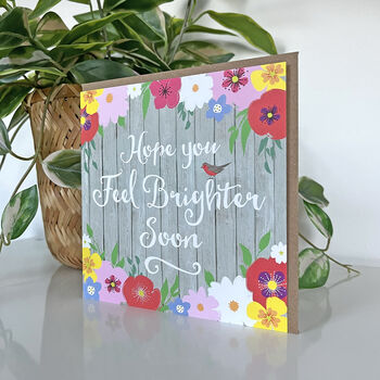 Sage Garden Feel Brighter Soon Card, 2 of 2