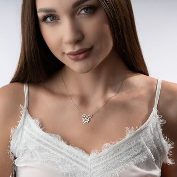 Personalised 'Lioness' Football Name Necklace, 7 of 9