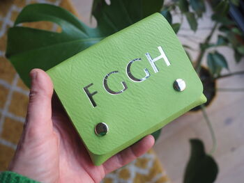 Uno Card Holder In Coloured Leather, 5 of 8