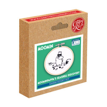 Moominpappa's Seashell Discovery Mini Embroidery Kit, 3 of 4