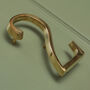 Premium Floating Plain House Numbers In Brass Finish, thumbnail 6 of 12