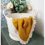 Personalised Baby Muslin Blanket In Honey Yellow, thumbnail 1 of 8