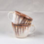 White Set Of Two Porcelain Tea Cup With Saucer, thumbnail 5 of 12