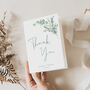 Wedding Thank You Cards Green Leaf, thumbnail 2 of 6