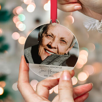 In Loving Memory Photo Ornament Memorial Keepsake, 5 of 8