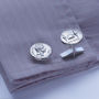 Roman Coin Cufflinks, Brutus And The Ides Of March, thumbnail 1 of 2