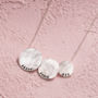 Personalised Triple Hammered Disc Necklace, thumbnail 7 of 9