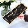 Personalised Oversized Gold Travel Boarding Pass, thumbnail 2 of 5