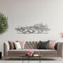 Elegant Horizontal Metal Tree Silhouette Wall Artwork For Modern Interiors, thumbnail 6 of 11