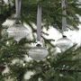 Ribbed Glass Christmas Tree Decorations, thumbnail 1 of 3