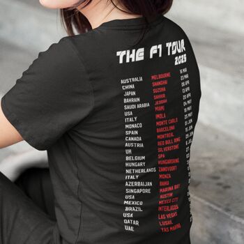 Formula One F1 2026 Calendar Track T Shirt Gift For Her, 2 of 2