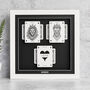 Personalised Couples Gift Royal Lion Playing Cards Gift Frame, thumbnail 6 of 9