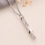 Mens Twist Memorial Necklace, thumbnail 2 of 4