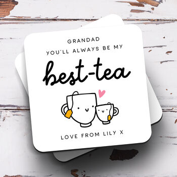 Personalised Mug 'Grandad Always Be My Best Tea', 2 of 2