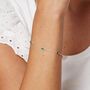Sterling Silver Semi Precious Stone And Crystal Bracelet, thumbnail 2 of 10