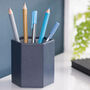 Leather Desk Blotter Ink Blue, thumbnail 6 of 6