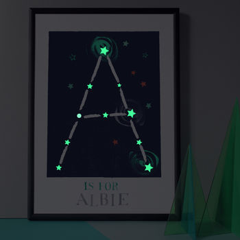 Glow In The Dark Stars Constellation Name Print, 2 of 12