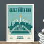 Personalised Great North Run Print, Unframed, thumbnail 2 of 4