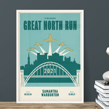 Personalised Great North Run Print, Unframed, 2 of 4