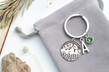 Personalised Wanderlust Keyring Travel Gift, Adventure Accessory, 4 of 8
