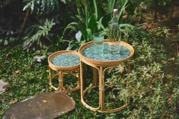 Boho Carbis Rattan Eco Friendly Table Set, 2 of 10