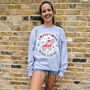 Christmas Rock And Roll Women's Grey Christmas Jumper, thumbnail 4 of 4