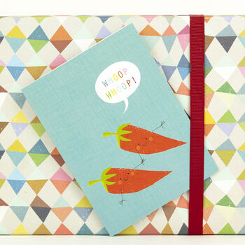 Mini Chillies Greetings Card, 3 of 4