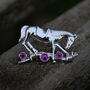 War Horse Purple Poppy Brooch, thumbnail 1 of 4