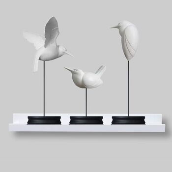 Floating White Ledge Shelf, 3 of 5