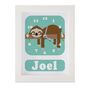 Personalised Children's Sloth Clock, thumbnail 5 of 9