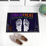 Personalised Halloween Trick Or Treat Indoor Doormat, thumbnail 1 of 4