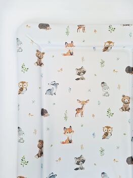 Woodland Animals Baby Changing Mat, 3 of 4