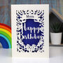 Personalised Papercut Happy Birthday Mum Card, thumbnail 6 of 6