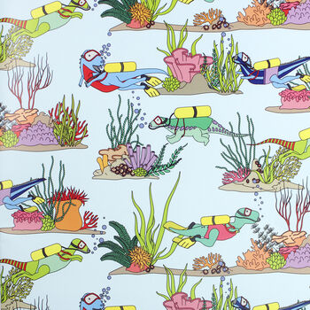 Under The Sea Dinosaur Wrapping Paper, 5 of 5
