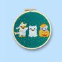 Halloween Kitties Cross Stitch Kit, thumbnail 1 of 7