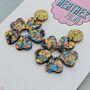 Chunky Petal Flower Earrings / Floral Jewellery / Bold Birthday Gift For Her, thumbnail 8 of 9