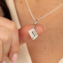 Sterling Silver Cassette Tape Charm Necklace, thumbnail 1 of 6