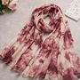 Mother's Day Peony Print Scarf, thumbnail 2 of 6
