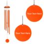 Personalised 30 Inch Sunset Orange Wind Chime For Garden Decoration, thumbnail 1 of 11