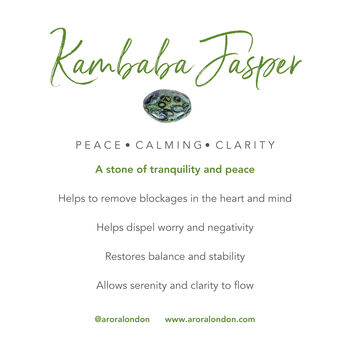 Kambaba Jasper Worry Thumb Stone For Calm And Anxiety, 4 of 4