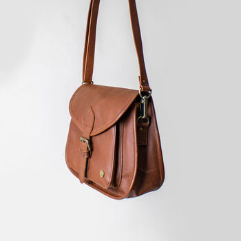 Personalised Leather Classic Saddle Bag, 2 of 10
