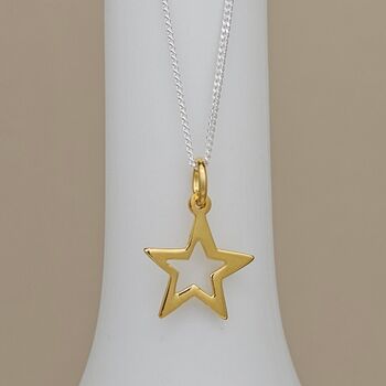 Personalised Necklace With Gold Plated Star Charm, 4 of 5