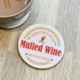 Mulled Wine Logo Coaster, thumbnail 1 of 2