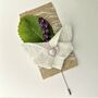 Button Hole Pin For Grooms Wedding Suit, Lace Butterfly, thumbnail 9 of 11