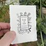 Save The Date Rubber Stamp – Spring Flowers, thumbnail 7 of 8