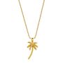 Oasis Palm Gold Plated Necklace, thumbnail 4 of 9