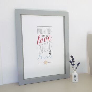 Love And Prosecco Framed Artwork, 2 of 4