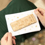 Personalised Wooden Ticket Gift Experience Card, thumbnail 1 of 9