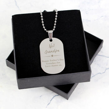 Personalised No.One Custom Steel Dog Tag Gift, 8 of 8